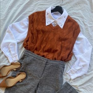 Clark&Greggory XL Rust Red Sweater Vest